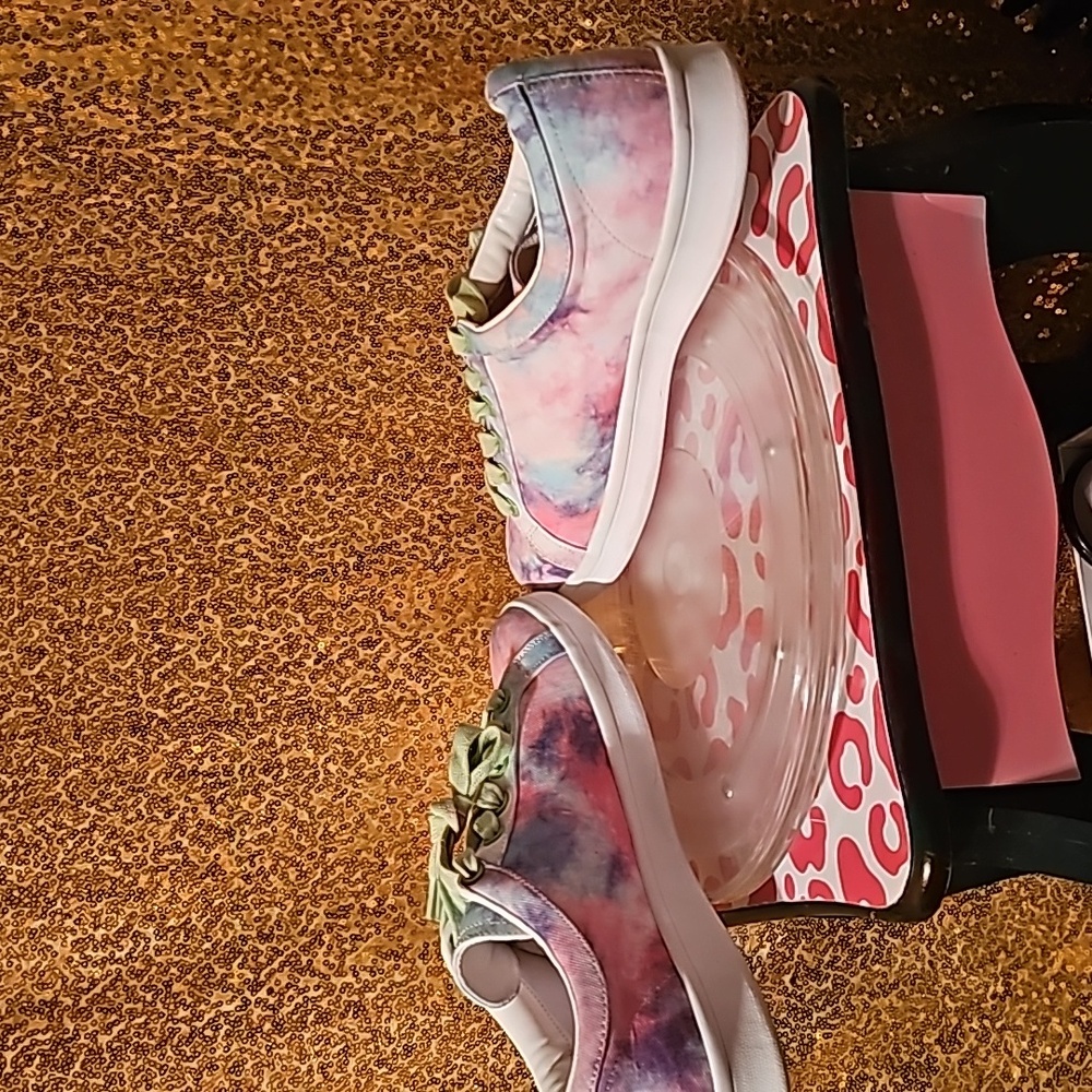 Y sz 9 M RAMPAGE Holly Tie-Dye Low Top Sneakers - Tennis Shoes - Picture 9 of 9